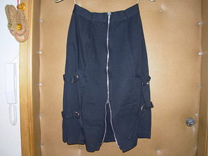 Got юбка с пряжками/хлопок.Юбка черная/ классика. (3 фото из 4)