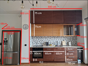 Köögimööbel koos tehnikaga 300x300cm (10 foto / 10)