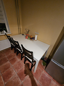 Köögilaud transformer + 6 tooli (2 foto / 2)