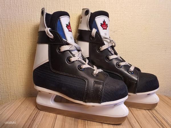 Хоккейные коньки Team Canada, размер 30 (фото #1)