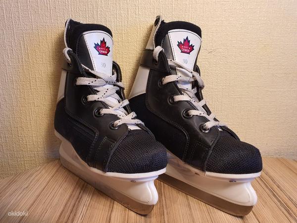 Хоккейные коньки Team Canada, размер 30 (фото #2)