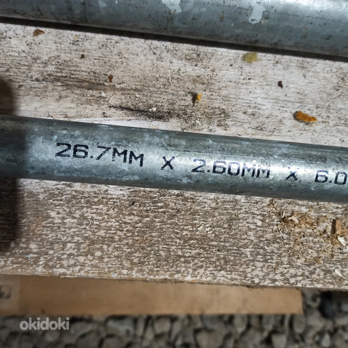 Оцинкованные трубы 3/4 6 штук длина по 3 метра всего 18метро