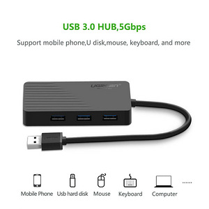 Ugreen 3-port USB 3.0 Hub With card reader (1 foto / 1)