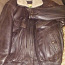 Мужская осенне-зимняя кожаная куртка с натуральным мехом, XL (фото #1)