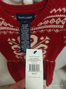 Новое шерстяное платье Ralph Lauren, возраст - 4 года (3 фото из 5)