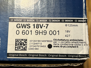 Aku nurklihvija Bosch GWS, 18V-7 (5 foto / 5)