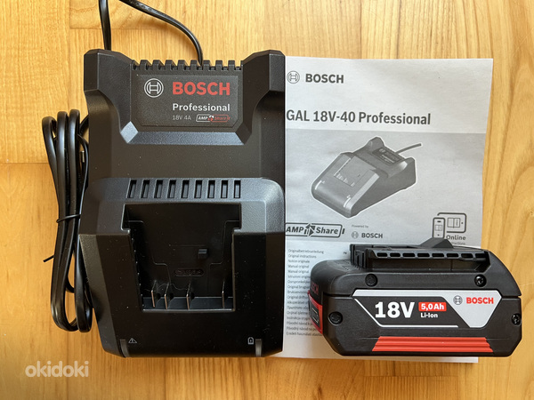 BOSCH AKULADIJA GAL18V-40 + AKU 5,0Ah KOMPLEKT