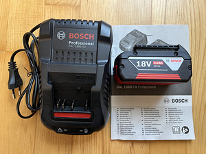 BOSCH АККУМУЛЯТОРНЫЙ НАБОР GAL1880CV + АККУ 5,0Ah (1 фото из 1)