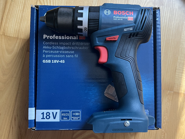 Ударная дрель-шуруповёрт Bosch Professional GSB18V-45