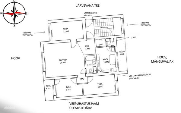 4 toaline korter Tallinna kesklinna linnaosas (фото #4)