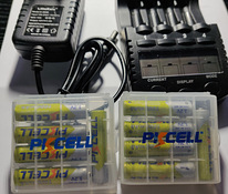 Зарядное устройство DlyFull + 15 ААА аккумуляторов