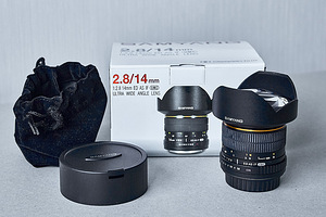 Lens SAMYANG 2.8/14 mm, ED AS IF ULTRA WIDE ANGLE Canon