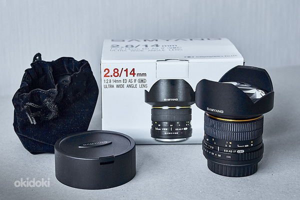 Lens SAMYANG 2.8/14 mm, ED AS IF ULTRA WIDE ANGLE Canon