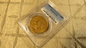 KULDMÜNT 20 USA DOLLARIT 1897 , PCGS SERTIFIKAAT VF35 (4 foto / 10)