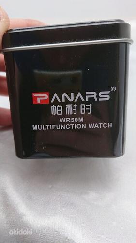 Мужские спортивные часы pANARS WR50M, черные (фото #2)