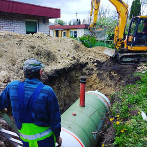 Vesi, kanalisatsioon, drenaaž. Reoveemahutite paigaldus (4 foto / 10)