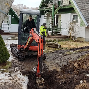 Vesi, kanalisatsioon, drenaaž. Reoveemahutite paigaldus (9 foto / 10)