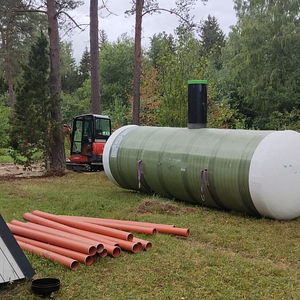 Vesi, kanalisatsioon, drenaaž. Reoveemahutite paigaldus (5 foto / 10)