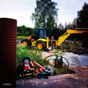 Vesi ja kanalisatsioon. Reoveemahutite paigaldus. (8 foto / 10)