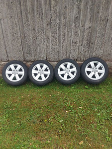Audi 17" originaal veljed 5x112 + talverehvid 225/55/17 (2 foto / 6)