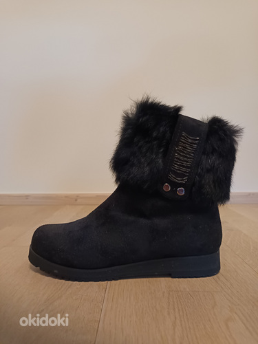 Полусапоги из замши