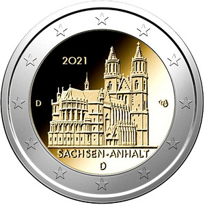 2 евро Германия 2021 UNC