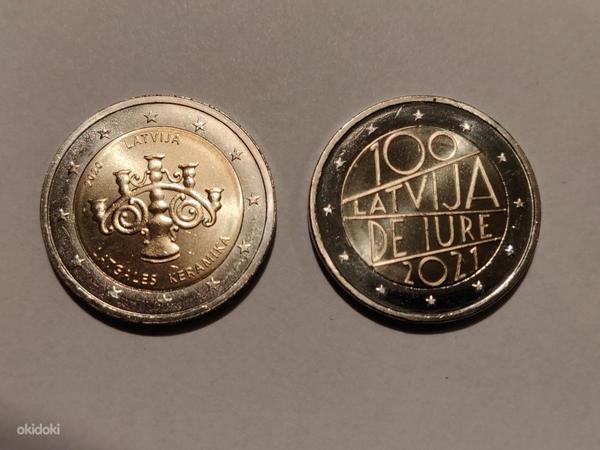 2 евро Латвия 2020+2021 UNC (фото #1)