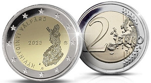 2 евро Финляндия 2023 UNC (1 фото из 1)
