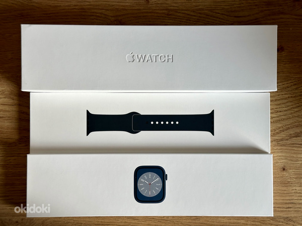 Apple Watch Series 8 45mm Midnight Aluminium. Uus! (foto #1)