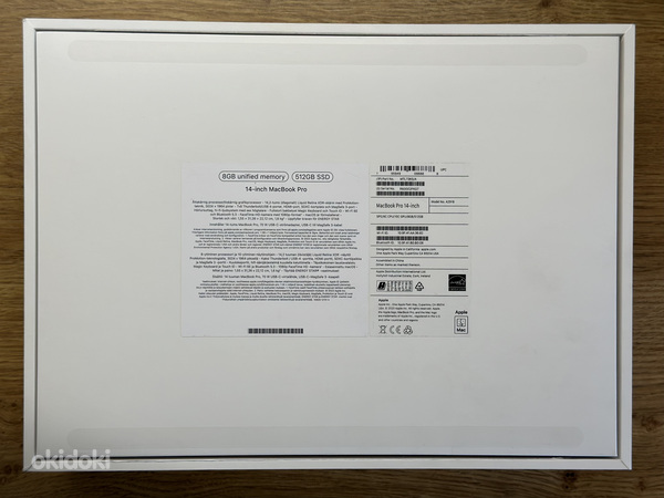 Apple MacBook Pro 14 (2023) M3 8C/10C, 8/512GB SWE hall. Uus (foto #2)