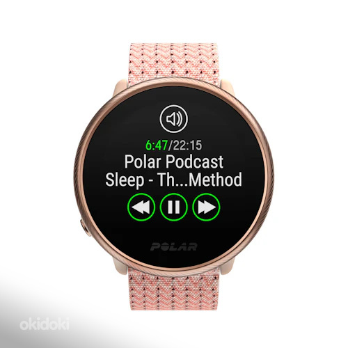 Часы Polar Ignite 2 GPS - розовое золото и розовое плетение (фото #3)