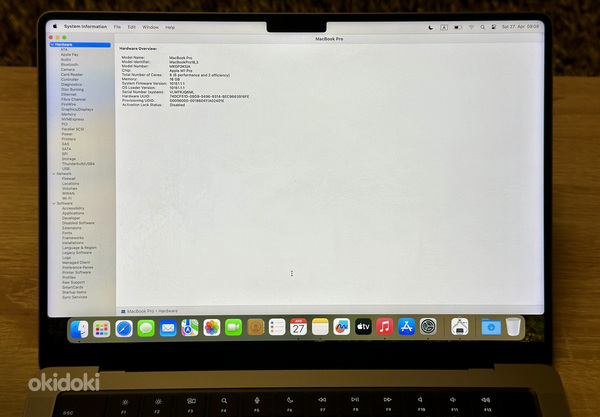 Apple Macbook Pro 14 M1 Pro 8C/14C 16/512GB как новый! (фото #10)