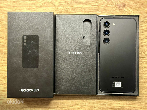 Samsung Galaxy S23 128GB Phantom Black, как новый. (фото #1)