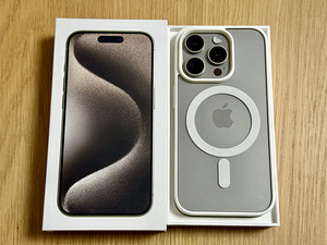 Apple iPhone 15 Natural Titanium 128GB uueväärne, aku 100% (9 foto / 9)