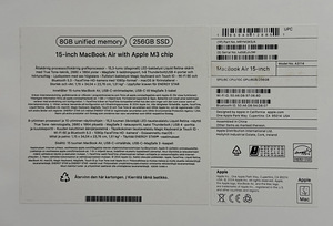 Apple Macbook Air 15 M3 2024 8/256GB SpaceGray SWE uueväärne (7 foto / 7)