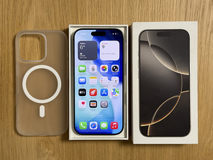 Apple iPhone 16 Pro Natural Titanium 128GB. Garantii 10.2026 (7 foto / 10)