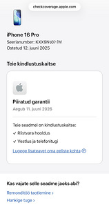 Apple iPhone 16 Pro 128GB Black Ti uueväärne. Garantii (10 foto / 10)