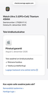 Apple Watch Ultra 3 49mm Natural Ti AB Ocean Band, uueväärne (7 foto / 9)