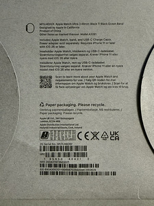 Apple Watch Ultra 3 Black Ti Black Ocean Band, uueväärne (8 foto / 9)