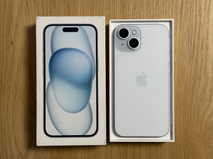 Apple iPhone 15 Blue 128GB uueväärne. Aku 100%. Garantii (1 foto / 9)