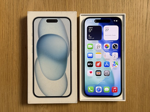 Apple iPhone 15 Blue 128GB uueväärne. Aku 100%. Garantii (6 foto / 9)