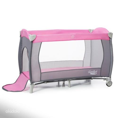 Раскладная кроватка-манеж Moolino Happy +, розовый (фото #4)