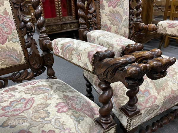 Диван и 2 кресла в стиле Генриха II (фото #6)