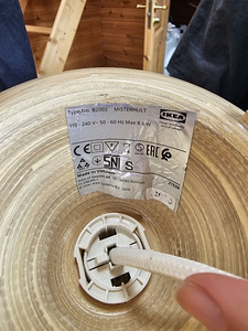 IKEA MISTERHULT bambusest laualamp 36 cm, väljamüügis IKEA- (2 foto / 3)