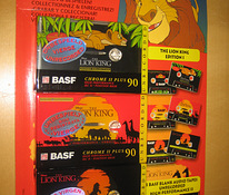 Basf аудиокассеты хром c-90 lion king 3 шт