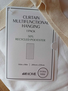 H&M Home valge päevakardin 280x250