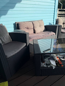 Müüa aiamööbli komplekt (diivan ja 2 tugitooli) (2 foto / 2)