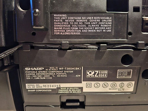 SHARP WF-T30H(BK) Kassettraadio (4 foto / 4)
