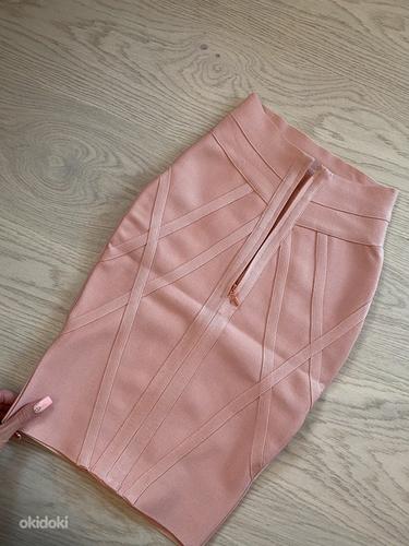 Бандажная розовая юбка XS / S (фото #1)