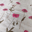 Красивая и эффектная ткань тафта с вышивкой и 3D цветами (фото #3)